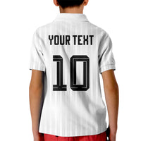 German Football Custom Kid Polo Shirt Retro Geometric Flag Stripe Heritage Shield Design