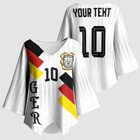 German Football Custom Kimono Sleeve Blouse Retro Geometric Flag Stripe Heritage Shield Design