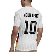 German Football Custom Rugby Jersey Retro Geometric Flag Stripe Heritage Shield Design
