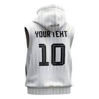 German Football Custom Sleeveless Hoodie Retro Geometric Flag Stripe Heritage Shield Design