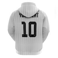 German Football Custom Zip Hoodie Retro Geometric Flag Stripe Heritage Shield Design