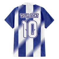 Argentinian Football Custom Hawaiian Shirt Fileteado Art Style Albiceleste Vertical Stripe