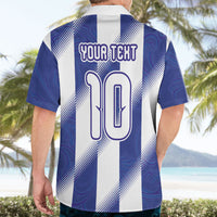 Argentinian Football Custom Hawaiian Shirt Fileteado Art Style Albiceleste Vertical Stripe