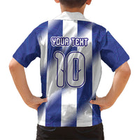 Argentinian Football Custom Hawaiian Shirt Fileteado Art Style Albiceleste Vertical Stripe