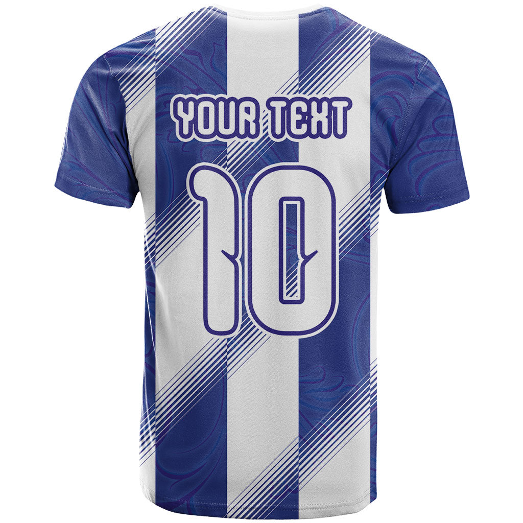Argentinian Football Custom T Shirt Fileteado Art Style Albiceleste Vertical Stripe