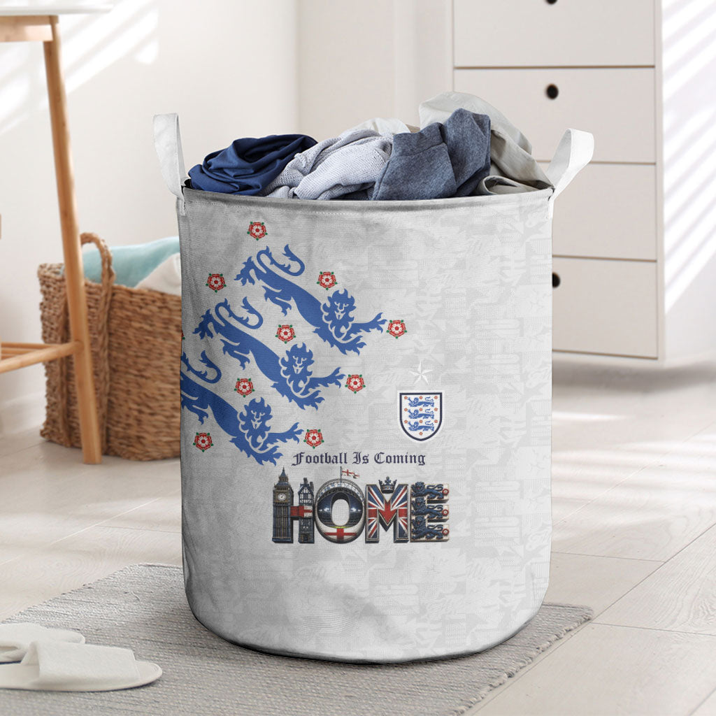 England National Football Laundry Basket Football is Coming Home Typography Sporty Style