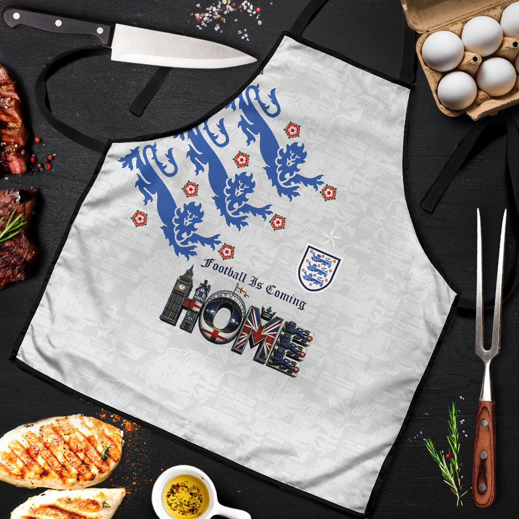 England National Football Apron Football is Coming Home Typography Sporty Style