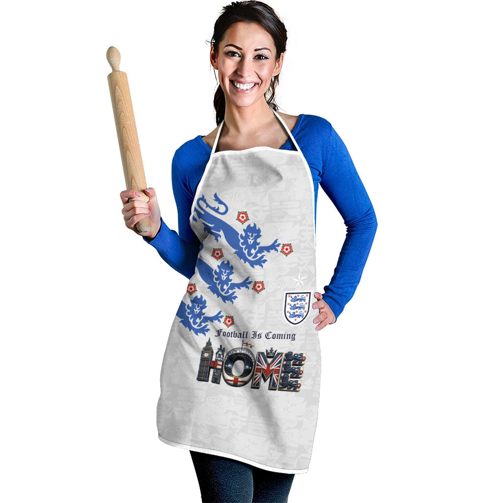 England National Football Apron Football is Coming Home Typography Sporty Style