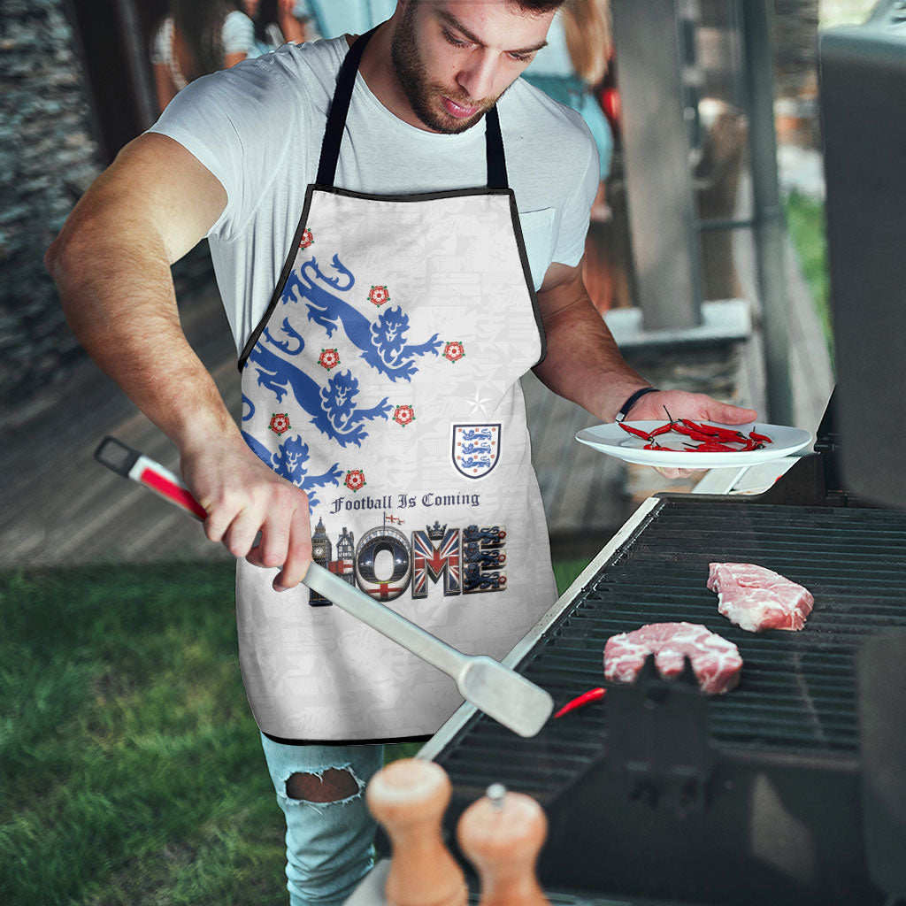 England National Football Apron Football is Coming Home Typography Sporty Style