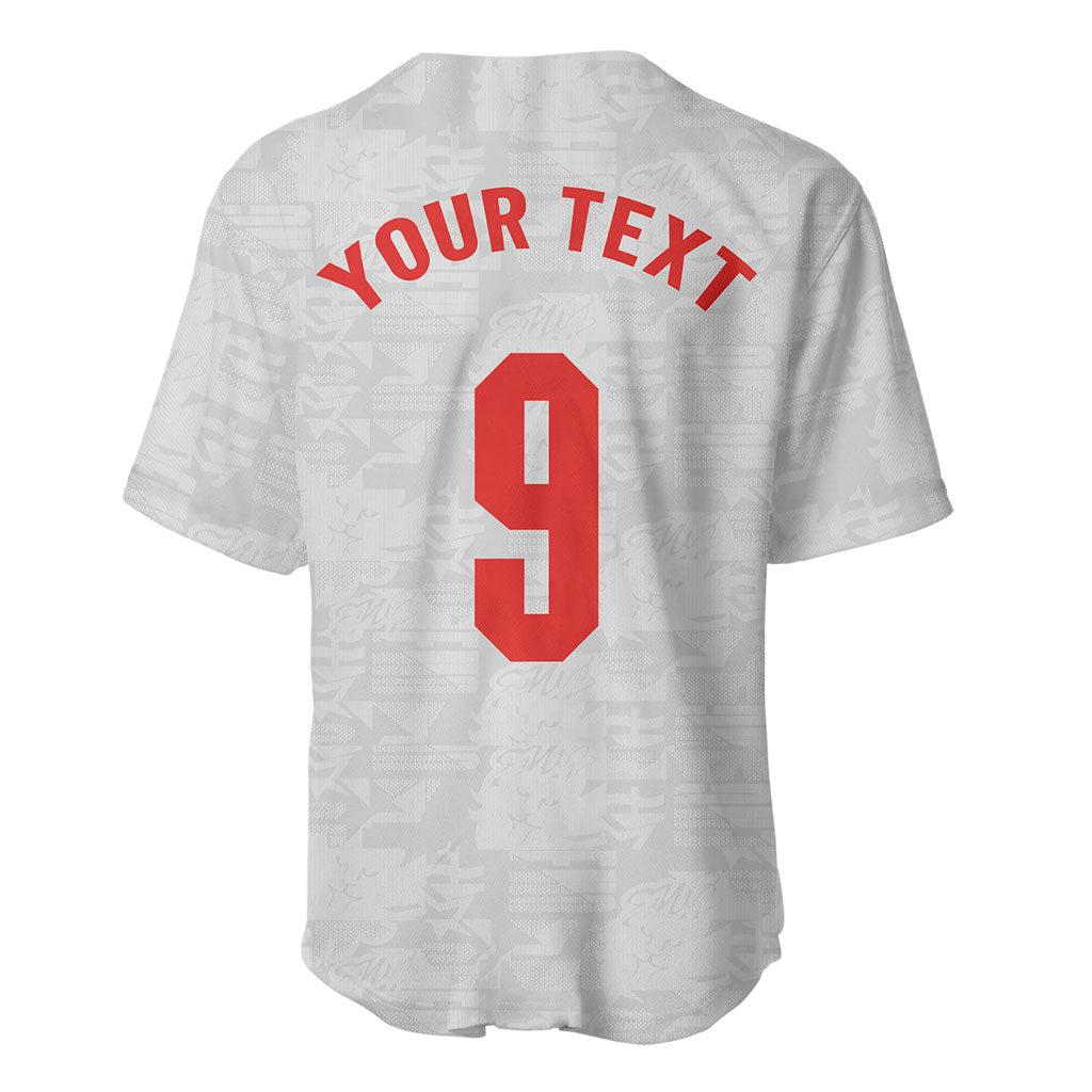 Custom England National Football Baseball Jersey Football is Coming Home Typography Sporty Style