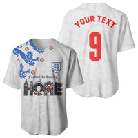 Custom England National Football Baseball Jersey Football is Coming Home Typography Sporty Style