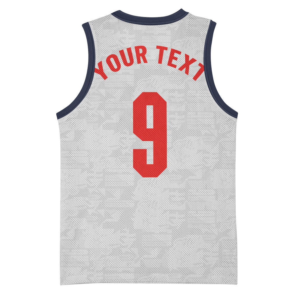Custom England National Football Basketball Jersey Football is Coming Home Typography Sporty Style