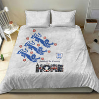 England National Football Bedding Set Football is Coming Home Typography Sporty Style