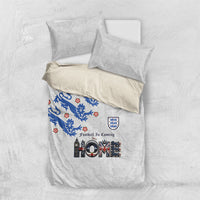 England National Football Bedding Set Football is Coming Home Typography Sporty Style