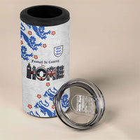 Custom England National Football 4 in 1 Can Cooler Tumbler Football is Coming Home Typography Sporty Style