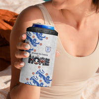 Custom England National Football 4 in 1 Can Cooler Tumbler Football is Coming Home Typography Sporty Style