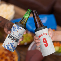 Custom England National Football 4 in 1 Can Cooler Tumbler Football is Coming Home Typography Sporty Style