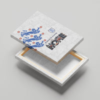England National Football Canvas Wall Art Football is Coming Home Typography Sporty Style