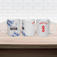 Custom England National Football Ceramic Mug Football is Coming Home Typography Sporty Style