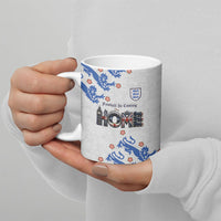 Custom England National Football Ceramic Mug Football is Coming Home Typography Sporty Style