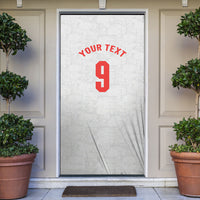 Custom England National Football Door Cover Football is Coming Home Typography Sporty Style