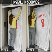 Custom England National Football Door Cover Football is Coming Home Typography Sporty Style