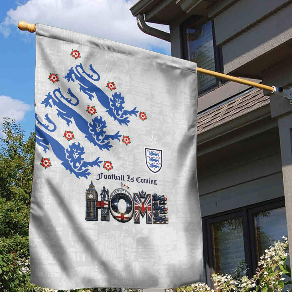 England National Football Garden Flag Football is Coming Home Typography Sporty Style