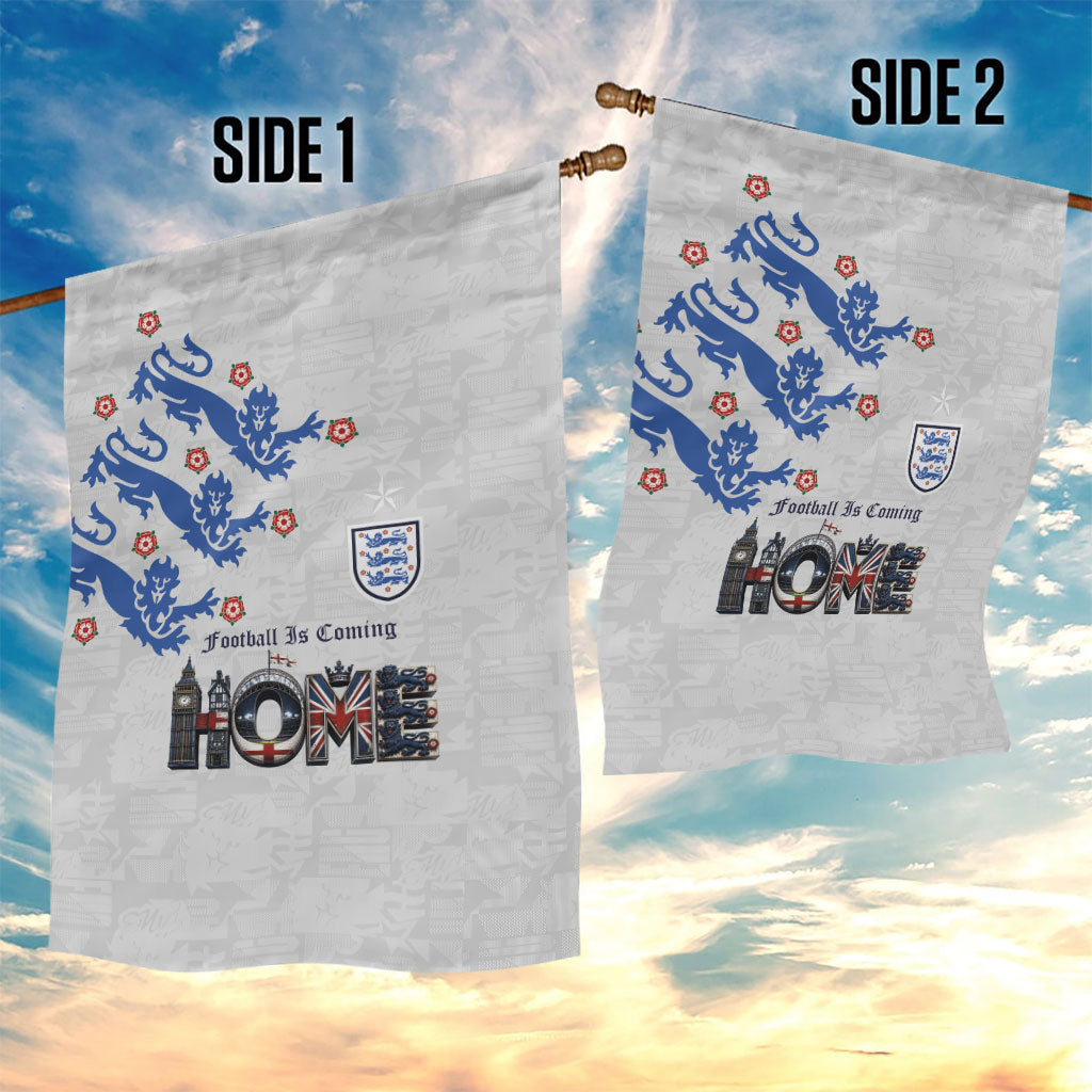 England National Football Garden Flag Football is Coming Home Typography Sporty Style