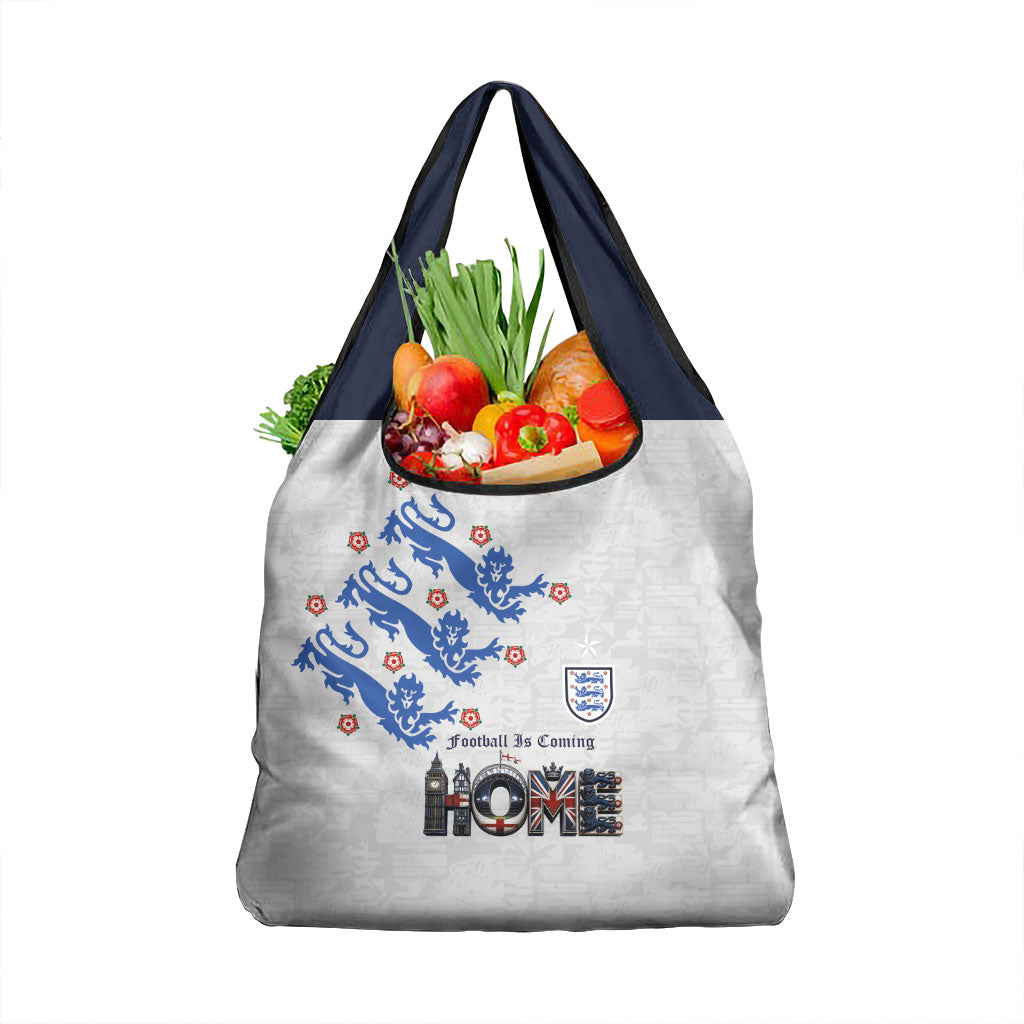 England National Football Grocery Bag Football is Coming Home Typography Sporty Style