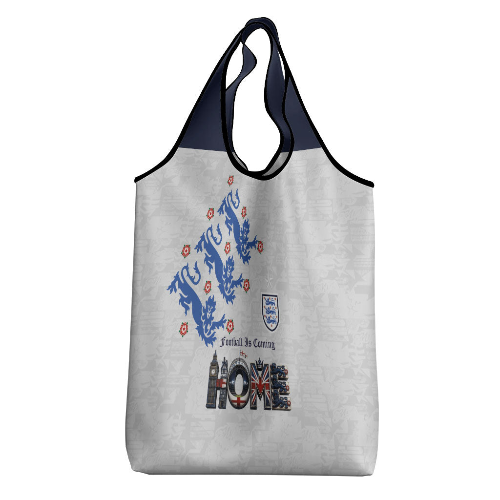 England National Football Grocery Bag Football is Coming Home Typography Sporty Style