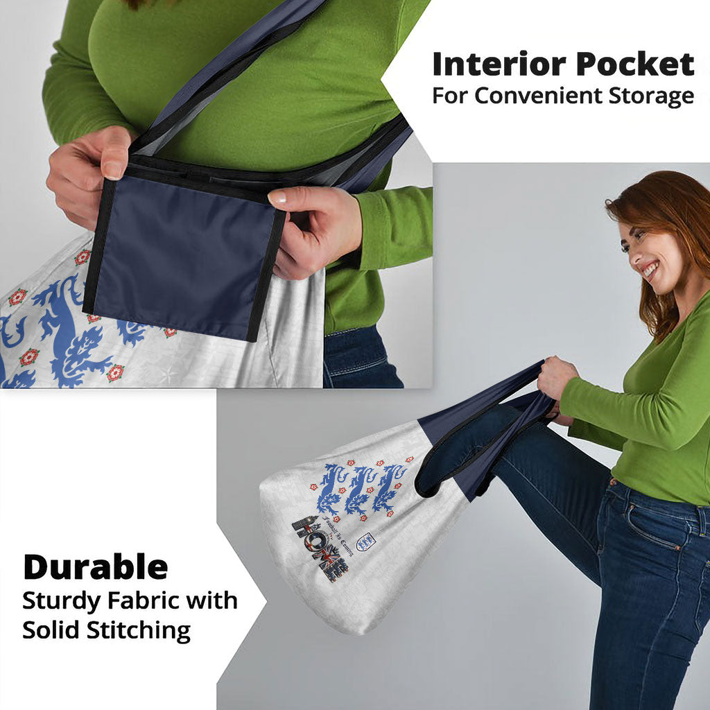 England National Football Grocery Bag Football is Coming Home Typography Sporty Style