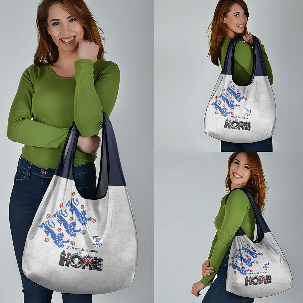 England National Football Grocery Bag Football is Coming Home Typography Sporty Style