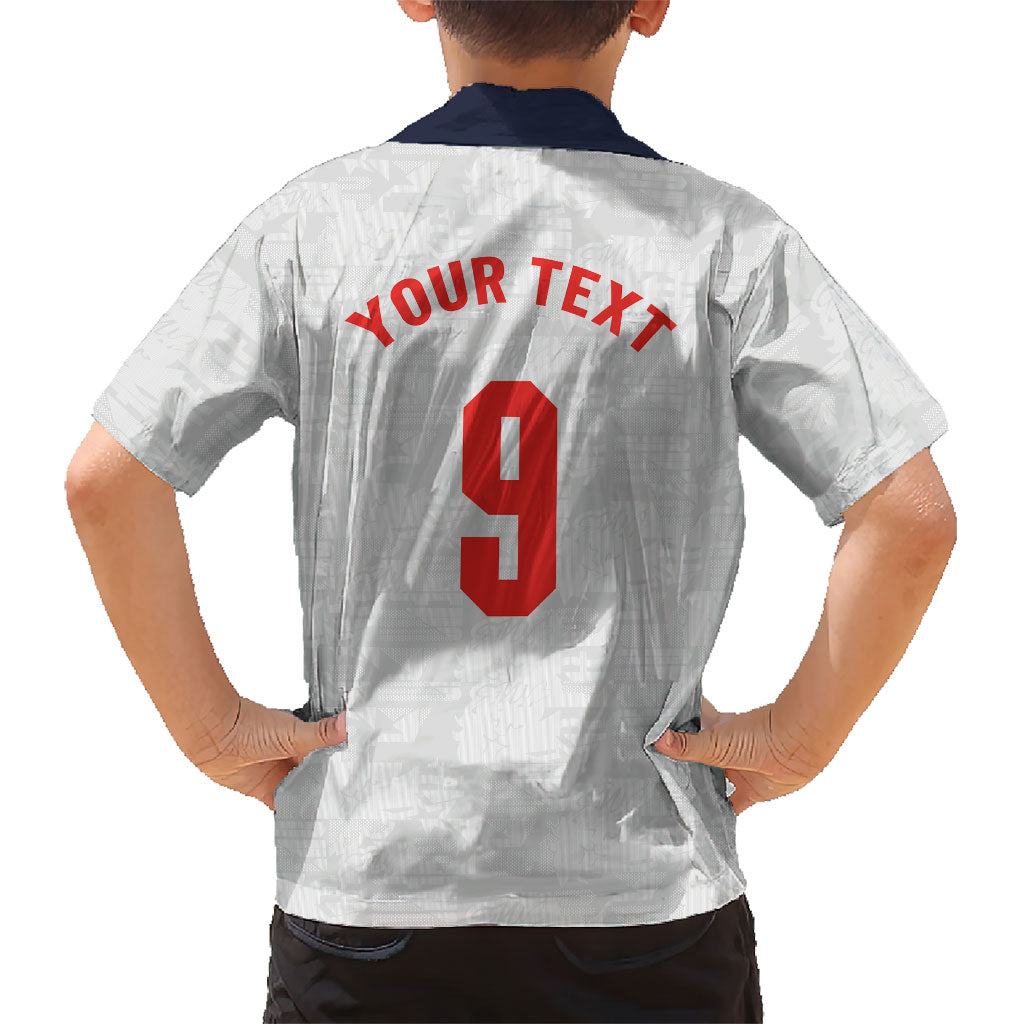 Custom England National Football Hawaiian Shirt Football is Coming Home Typography Sporty Style