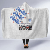 England National Football Hooded Blanket Football is Coming Home Typography Sporty Style