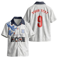 Custom England National Football Kid Hawaiian Shirt Football is Coming Home Typography Sporty Style LT03