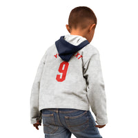 Custom England National Football Kid Hoodie Football is Coming Home Typography Sporty Style
