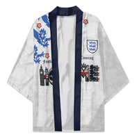 Custom England National Football Kimono Football is Coming Home Typography Sporty Style