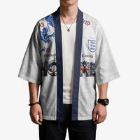 Custom England National Football Kimono Football is Coming Home Typography Sporty Style