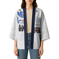 Custom England National Football Kimono Football is Coming Home Typography Sporty Style