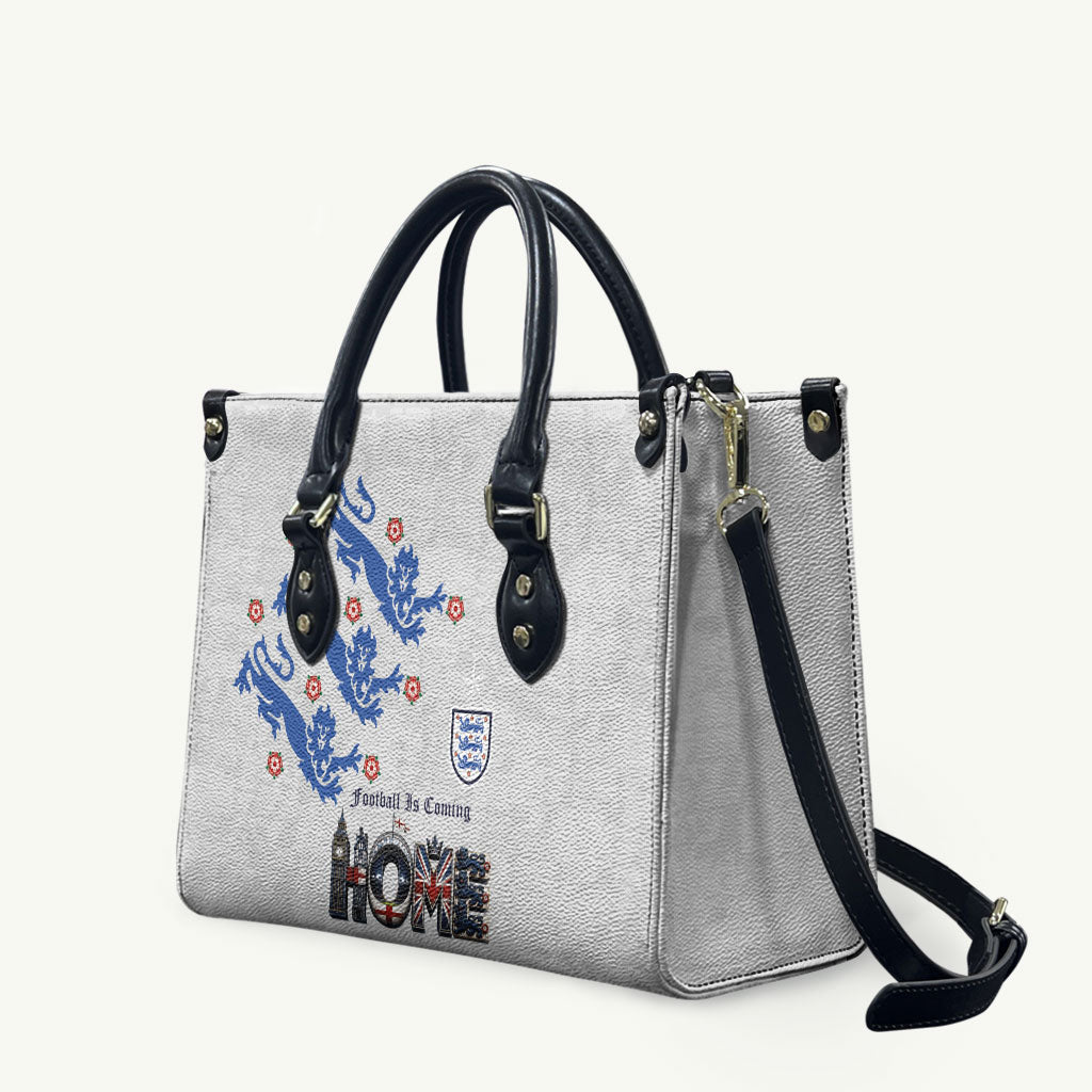 England National Football Leather Bag Football is Coming Home Typography Sporty Style
