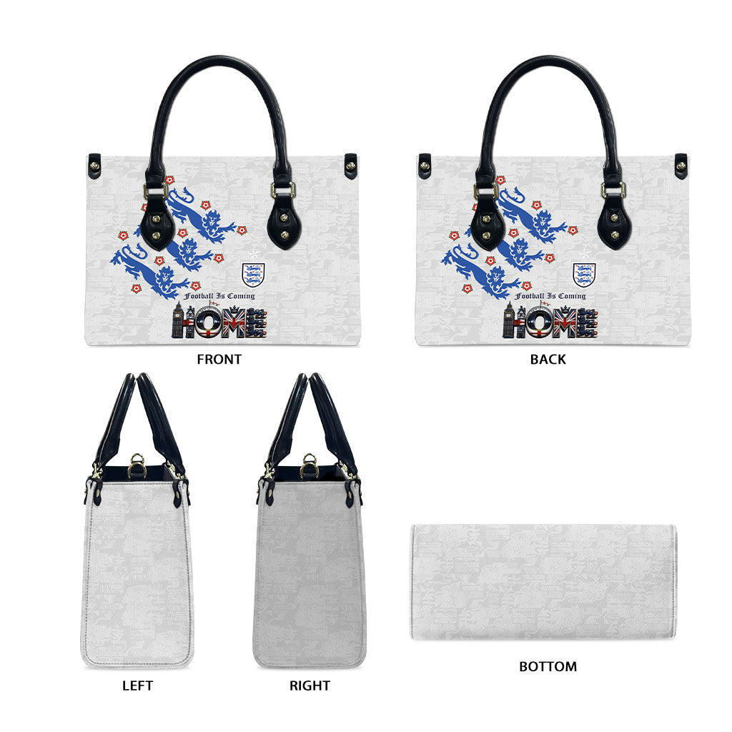 England National Football Leather Bag Football is Coming Home Typography Sporty Style