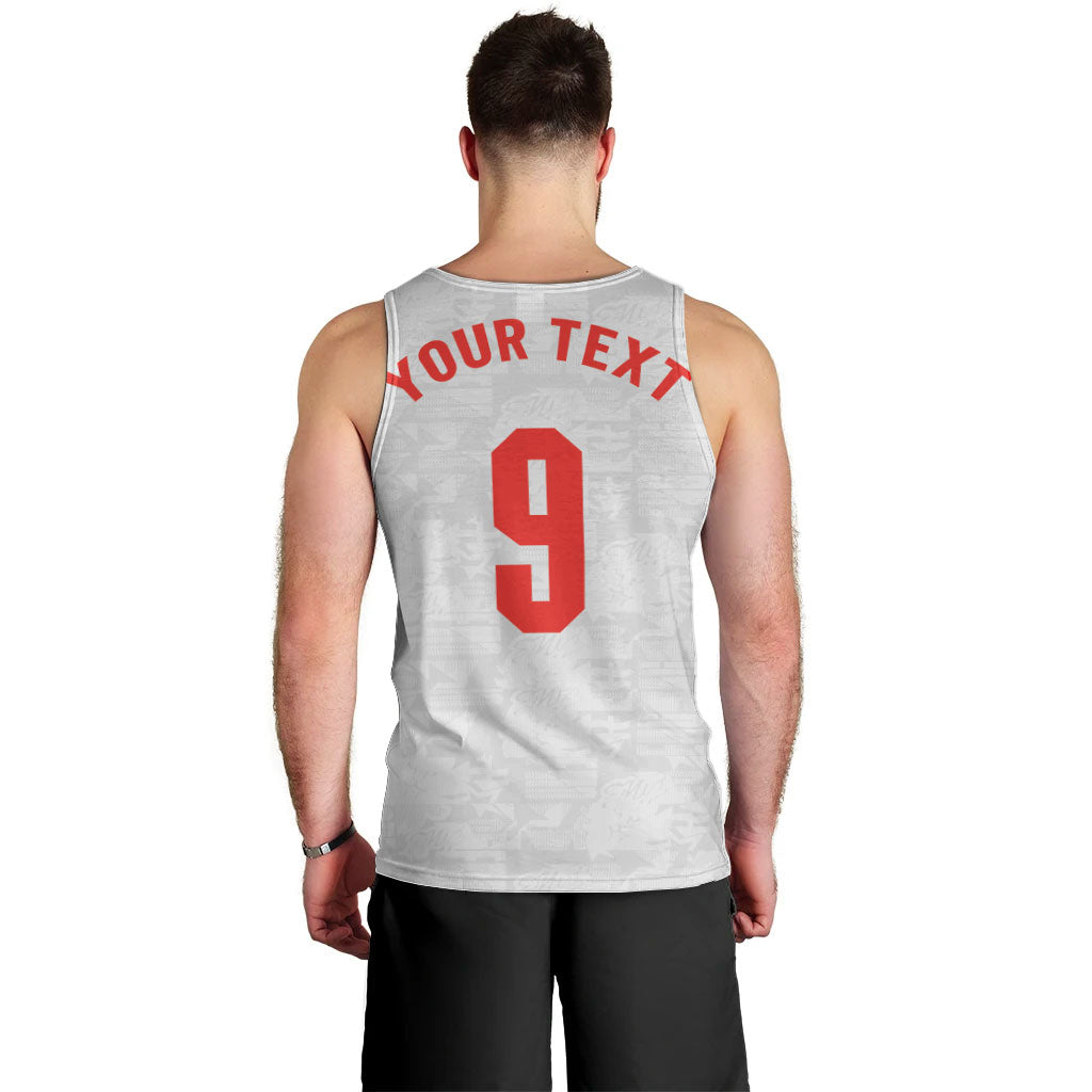 Custom England National Football Men Tank Top Football is Coming Home Typography Sporty Style