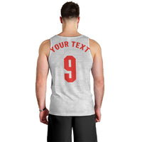 Custom England National Football Men Tank Top Football is Coming Home Typography Sporty Style