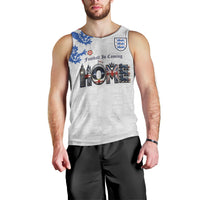 Custom England National Football Men Tank Top Football is Coming Home Typography Sporty Style