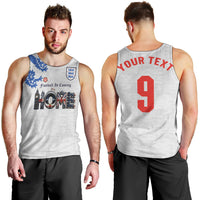 Custom England National Football Men Tank Top Football is Coming Home Typography Sporty Style