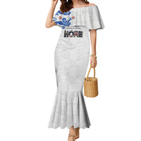 Custom England National Football Mermaid Dress Football is Coming Home Typography Sporty Style