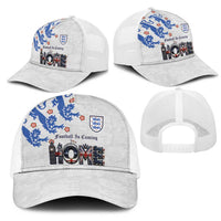 England National Football Mesh Trucker Cap Football is Coming Home Typography Sporty Style