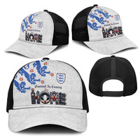 England National Football Mesh Trucker Cap Football is Coming Home Typography Sporty Style