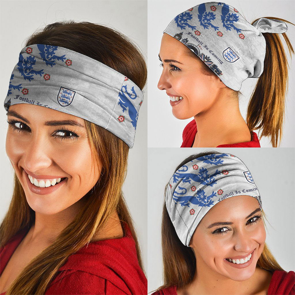 England National Football Neck Gaiter Football is Coming Home Typography Sporty Style