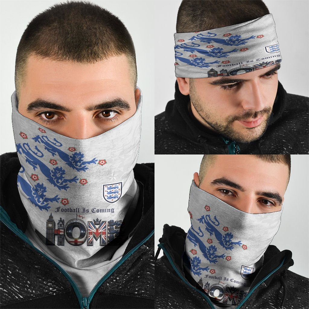 England National Football Neck Gaiter Football is Coming Home Typography Sporty Style